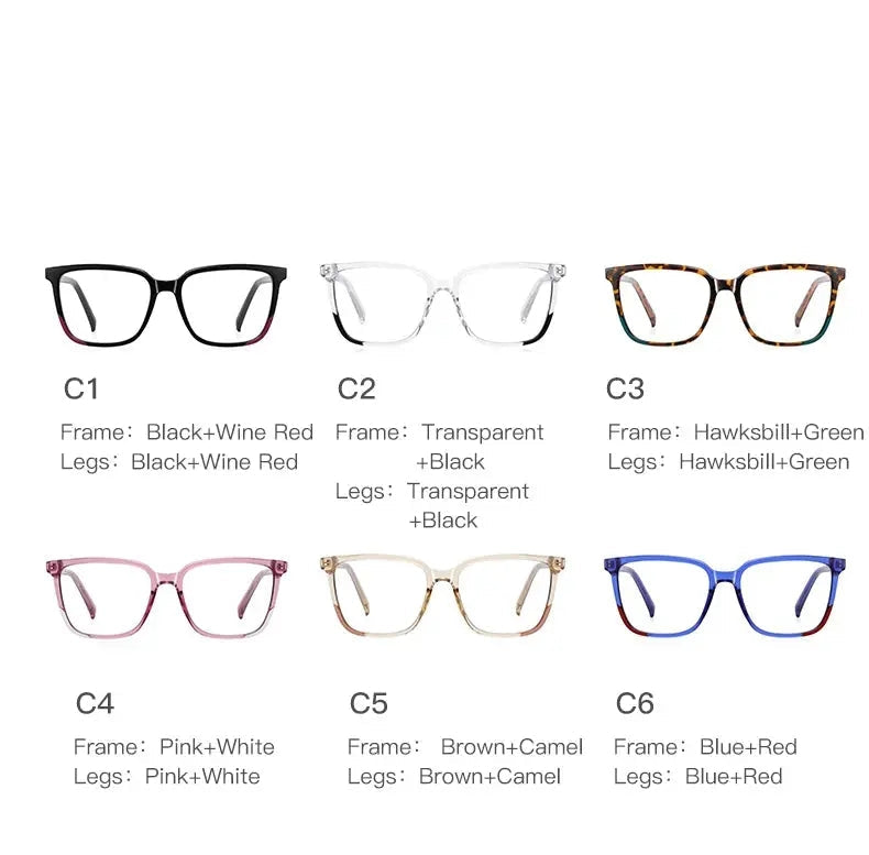 Vicky Womens Full Rim Square Plastic Reading Glasses Pfd2135