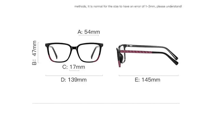 Vicky Womens Full Rim Square Plastic Reading Glasses Pfd2135
