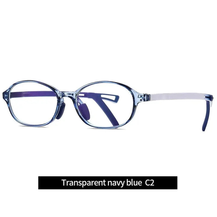 Vicky Youth Unisex Full Rim Oval Tr 90 Titanium Eyeglasses 5110