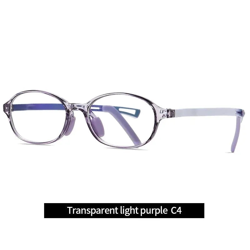 Vicky Youth Unisex Full Rim Oval Tr 90 Titanium Eyeglasses 5110