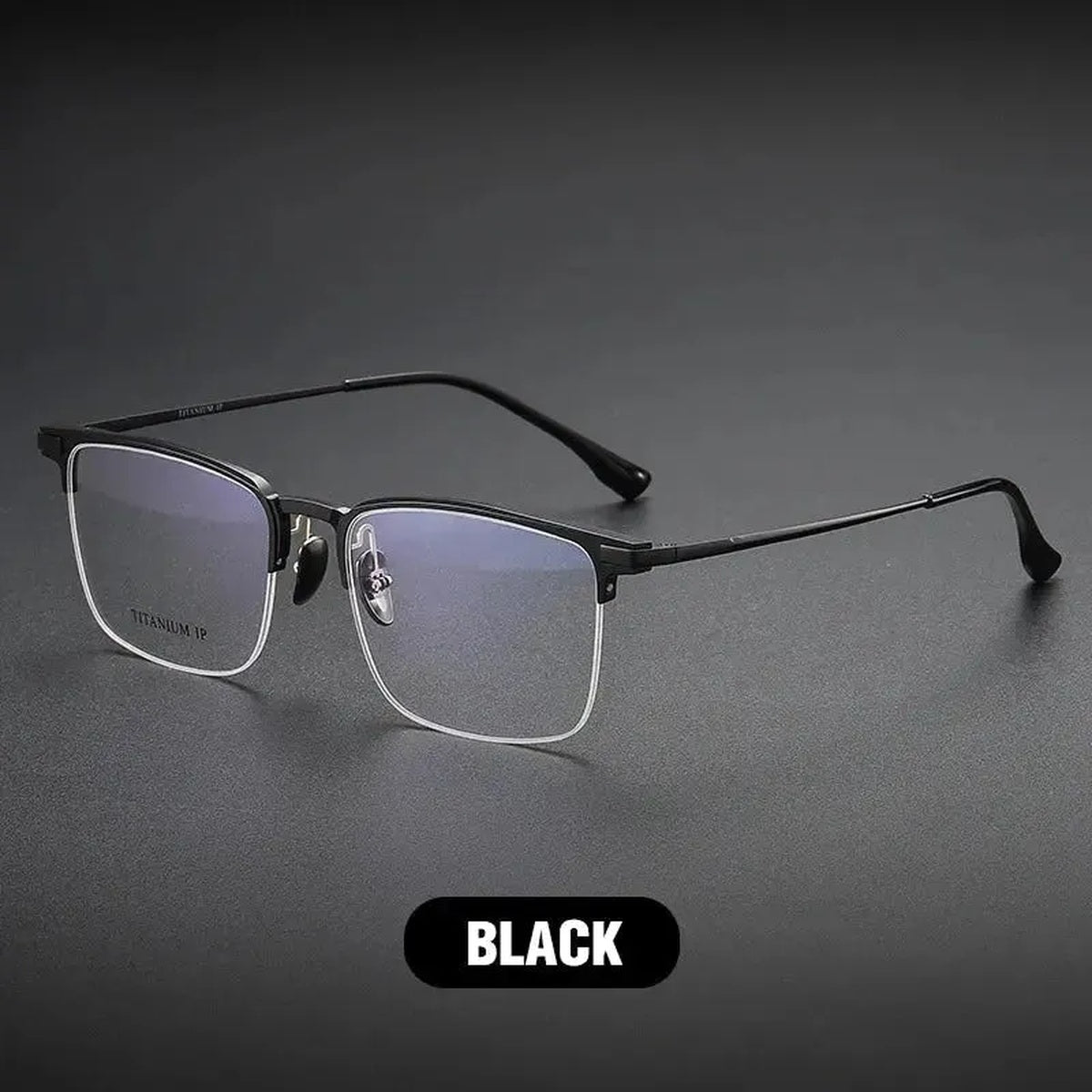 Vicky Unisex Semi Rim Square Titanium Reading Glasses V20261
