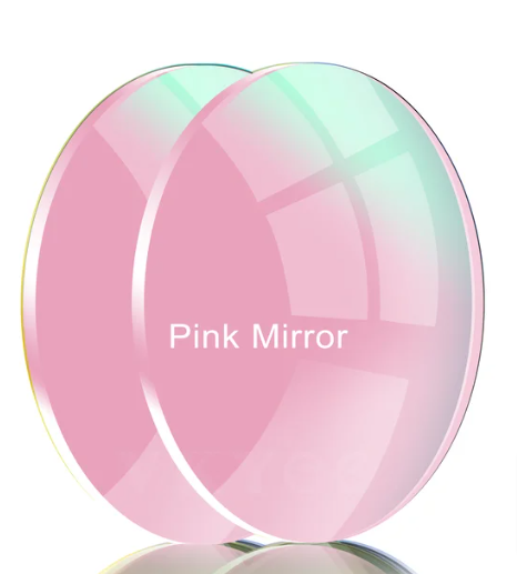 Vicky Single Vision Polarized Lenses Lenses Vicky Lenses 1.56 Pink Mirror 