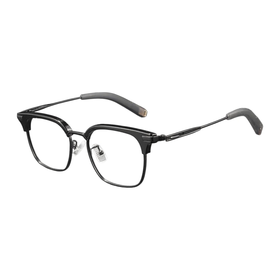 Vicky Unisex Full Rim Square Titanium and TR90 Reading Glasses 19107 — view 1 | Vicky at FuzWeb