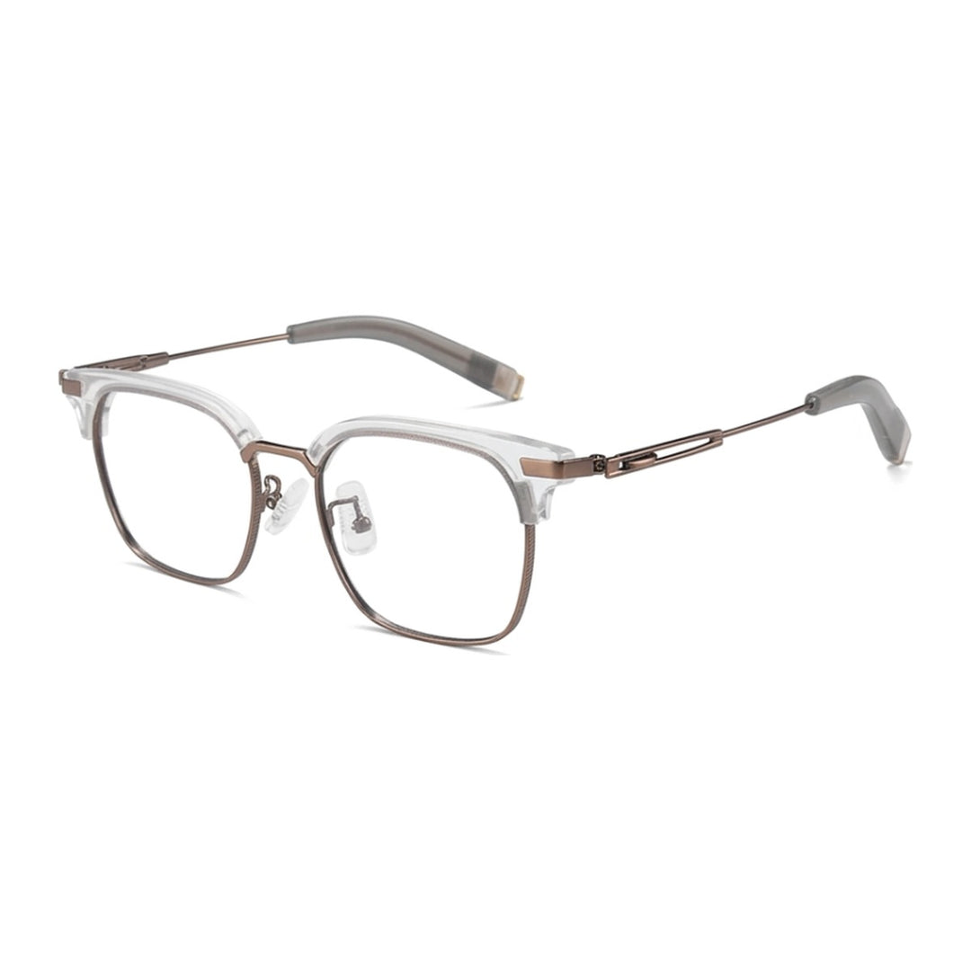 Vicky Unisex Full Rim Square Titanium and TR90 Reading Glasses 19107 — view 4 | Vicky at FuzWeb