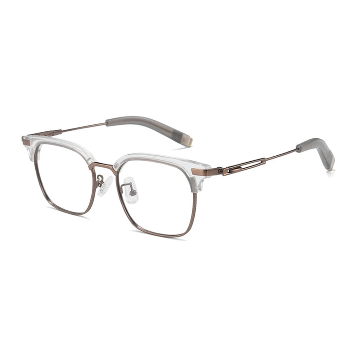 Vicky Unisex Full Rim Square Titanium and TR90 Reading Glasses 19107 — view 4 | Vicky at FuzWeb