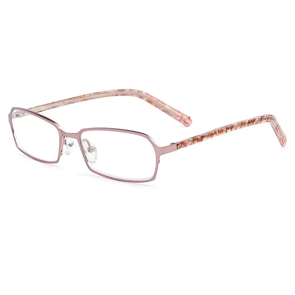 Gmei Women's Eyeglasses Ultralight Pure Titanium Small Face W0885 - C2 Rose Gold