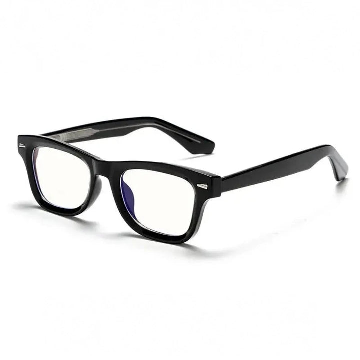 Xbora Unisex Full Rim Brow Line Square Tr 90 Alloy Eyeglasses 542529 - C1