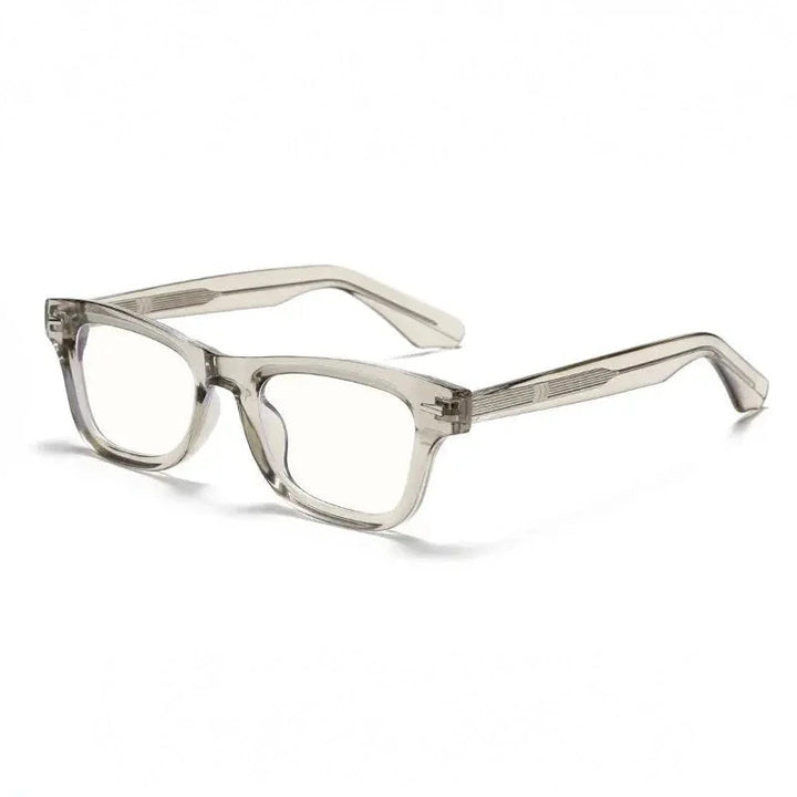 Xbora Unisex Full Rim Brow Line Square Tr 90 Alloy Eyeglasses 542529 - C4