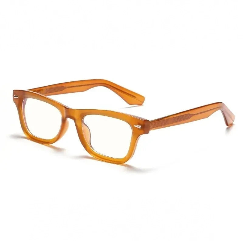 Xbora Unisex Full Rim Brow Line Square Tr 90 Alloy Eyeglasses 542529 - C5