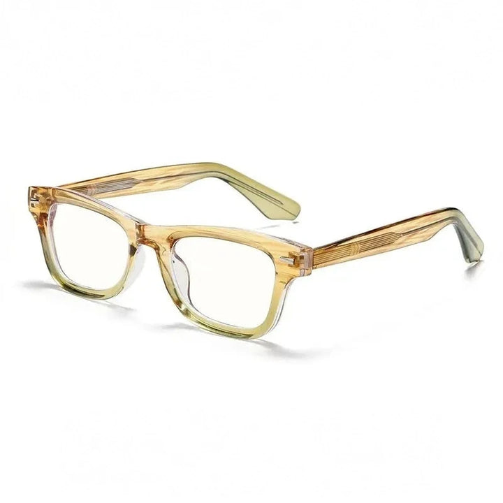 Xbora Unisex Full Rim Brow Line Square Tr 90 Alloy Eyeglasses 542529 - C6