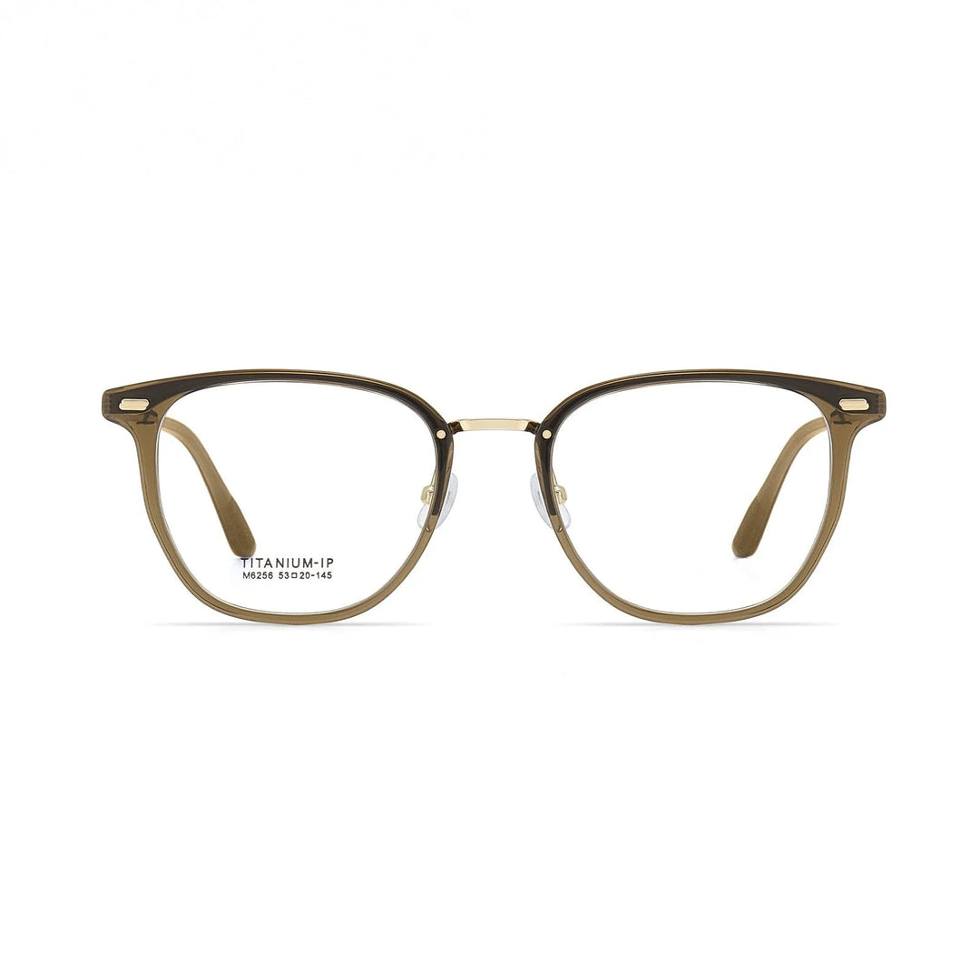 Xbora Unisex Full Rim Classic TR-90 Titanium Eyeglasses M6256 - C3