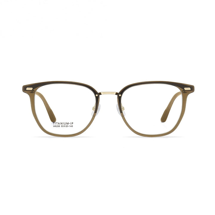 Xbora Unisex Full Rim Classic TR-90 Titanium Eyeglasses M6256 - C3