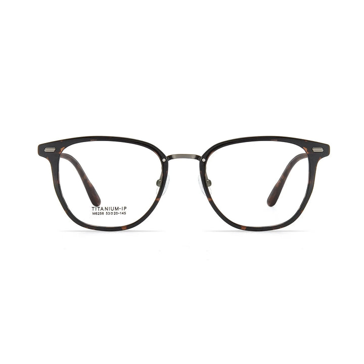 Xbora Unisex Full Rim Classic TR-90 Titanium Eyeglasses M6256 - Size Chart