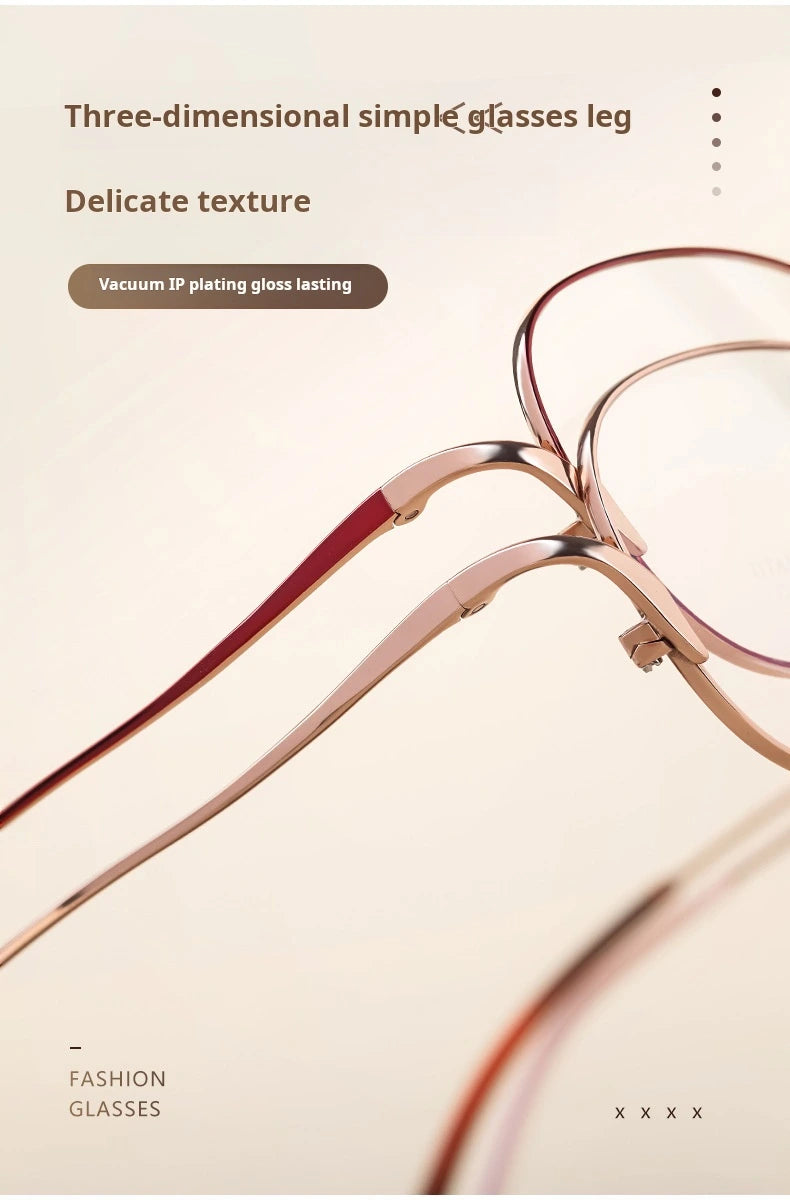 Xbora Unisex Full Rim Oval Square Titanium Alloy Eyeglasses 70301 - Size Chart