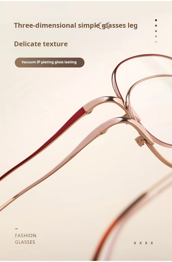 Xbora Unisex Full Rim Oval Square Titanium Alloy Eyeglasses 70301 - Size Chart