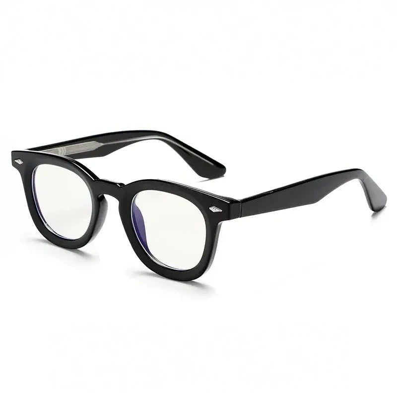 Xbora Unisex Full Rim Square Round Tr 90 Alloy Eyeglasses 542530 - C1