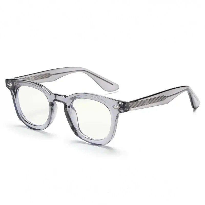 Xbora Unisex Full Rim Square Round Tr 90 Alloy Eyeglasses 542530 - C3