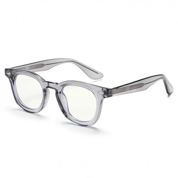 Xbora Unisex Full Rim Square Round Tr 90 Alloy Eyeglasses 542530 - C3