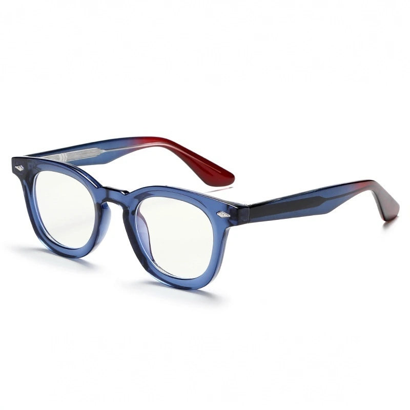 Xbora Unisex Full Rim Square Round Tr 90 Alloy Eyeglasses 542530 - C4