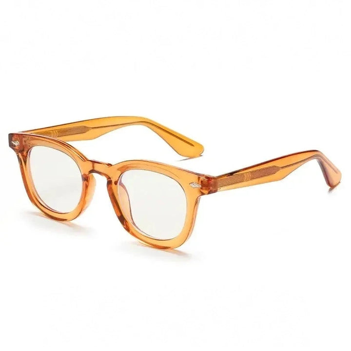 Xbora Unisex Full Rim Square Round Tr 90 Alloy Eyeglasses 542530 - C6