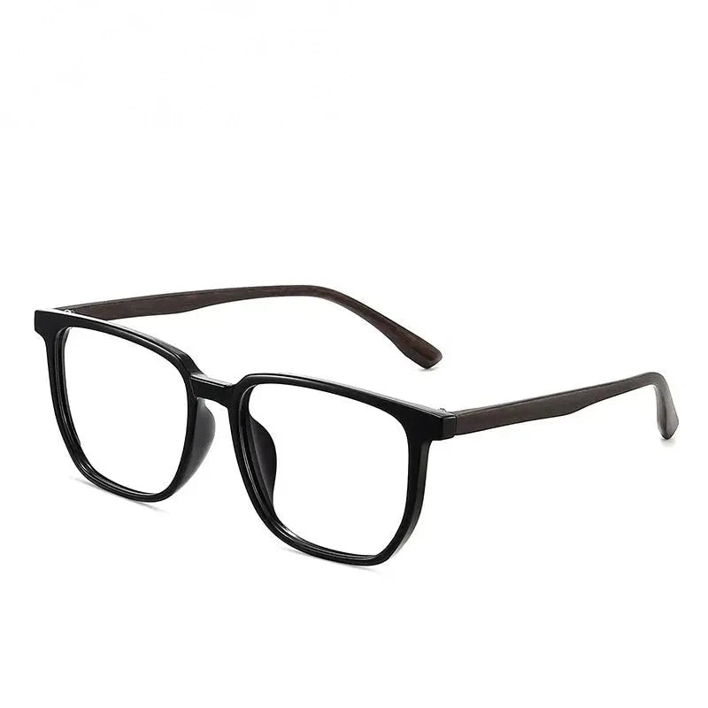 Xbora Unisex Full Rim Square Tr 90 Eyeglasses 75233 - Brihgt Black