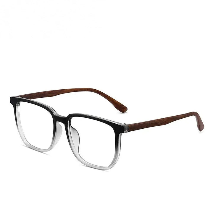 Xbora Unisex Full Rim Square Tr 90 Eyeglasses 75233 - Gradient Black