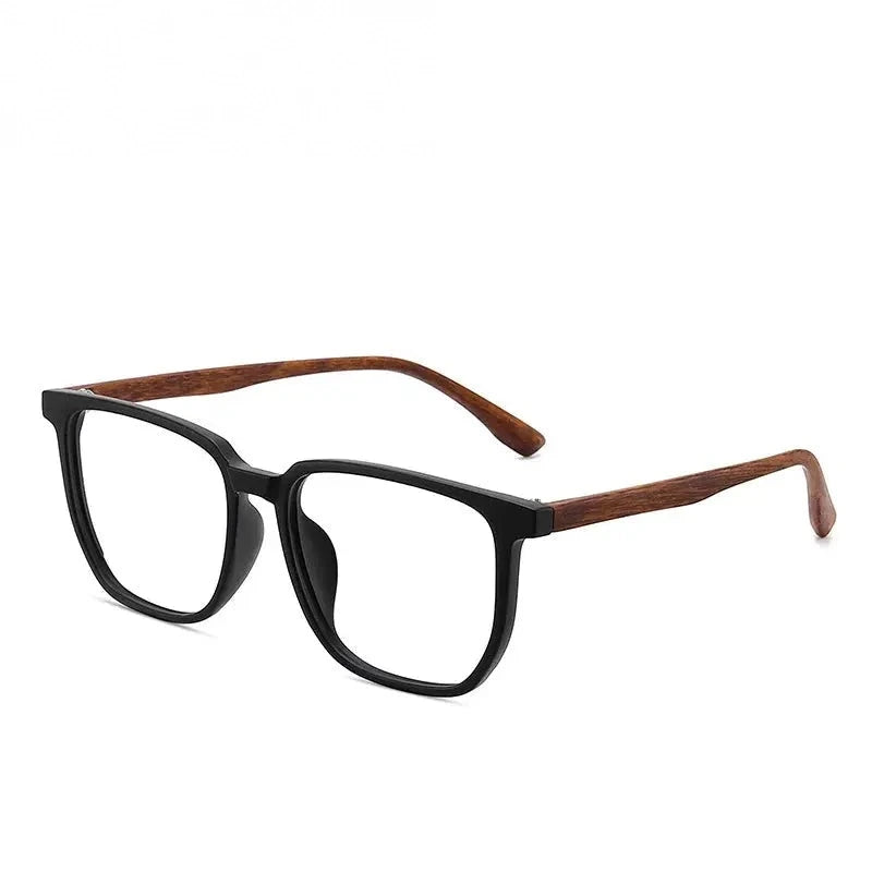 Xbora Unisex Full Rim Square Tr 90 Eyeglasses 75233 - Matte Black