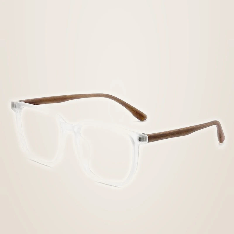 Xbora Unisex Full Rim Square Tr 90 Eyeglasses 75233 - Transparent