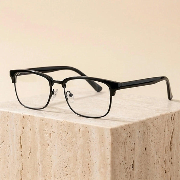 Xbora Unisex Full Rim Square Tr 90 Titanium Alloy Eyeglasses 549831 - C4