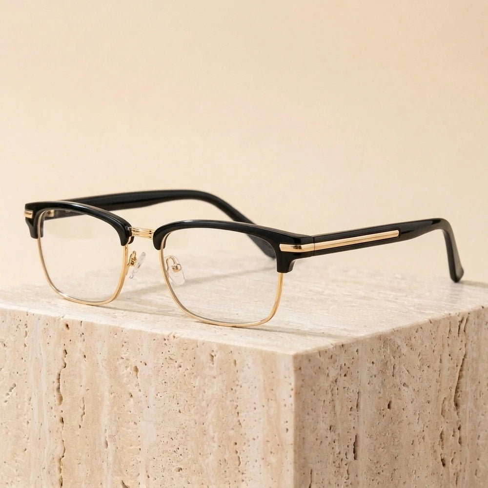 Xbora Unisex Full Rim Square Tr 90 Titanium Alloy Eyeglasses 549831 - C5