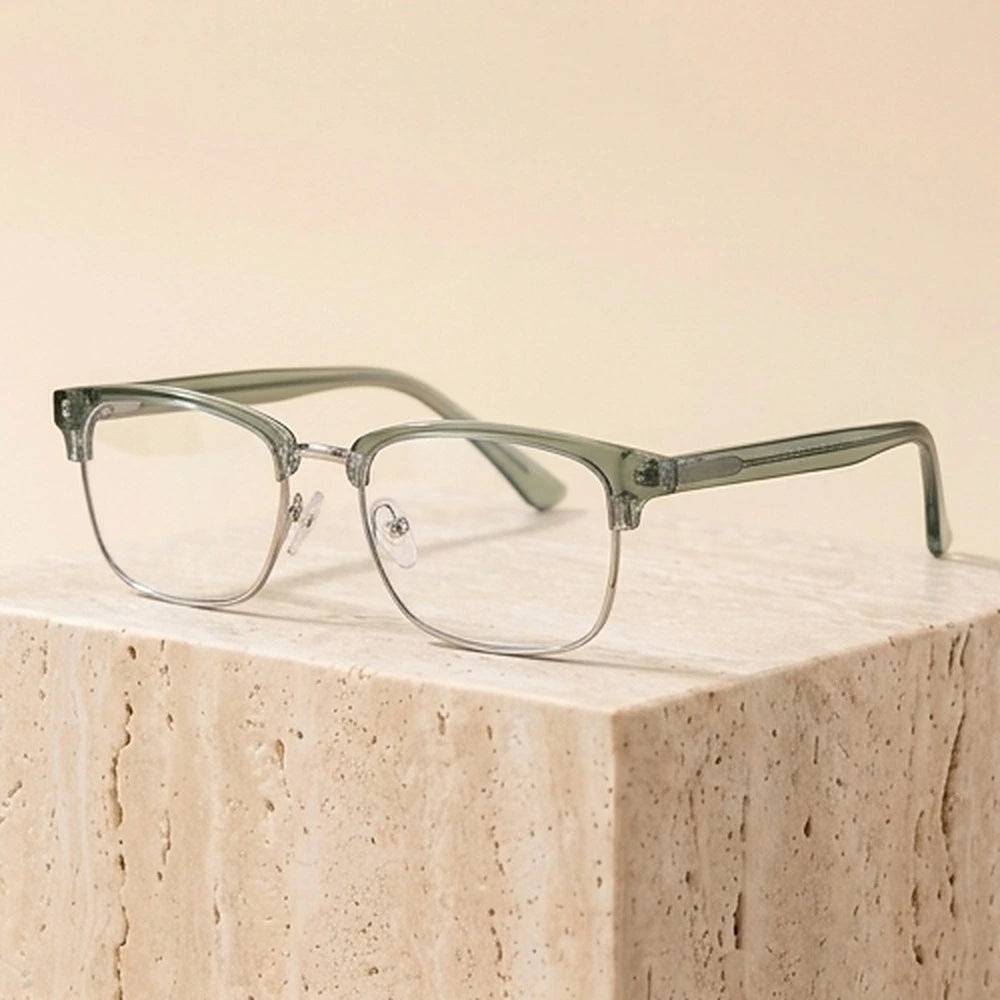 Xbora Unisex Full Rim Square Tr 90 Titanium Alloy Eyeglasses 549831 - C9