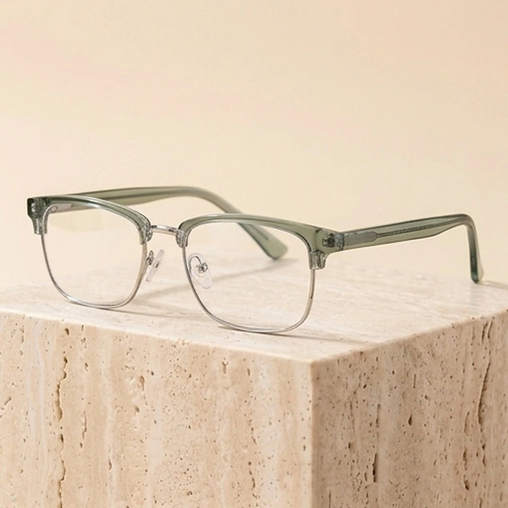 Xbora Unisex Full Rim Square Tr 90 Titanium Alloy Eyeglasses 549831 - C9