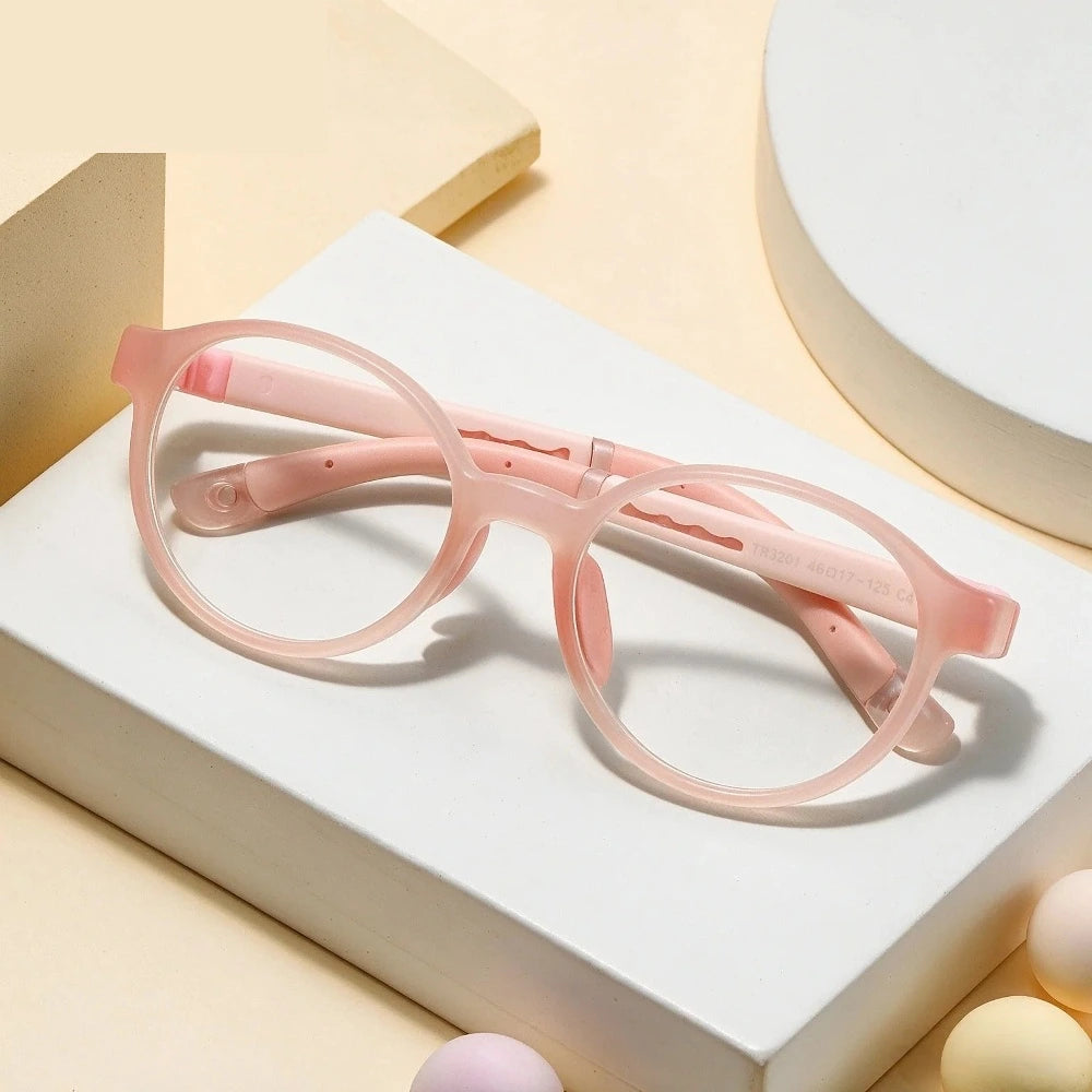 Xbora Unisex's Full Rim Round Plastic Eyeglasses 3201 - C2