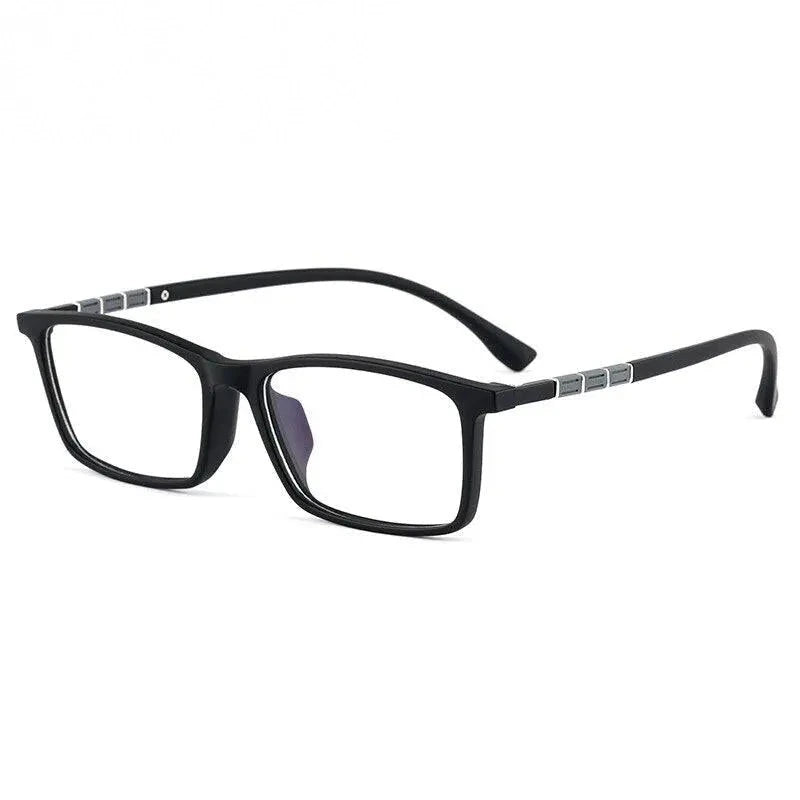 Yimaruili Men's Full Rim Square Tr90 Sport Eyeglasses 96005R - Matte Black
