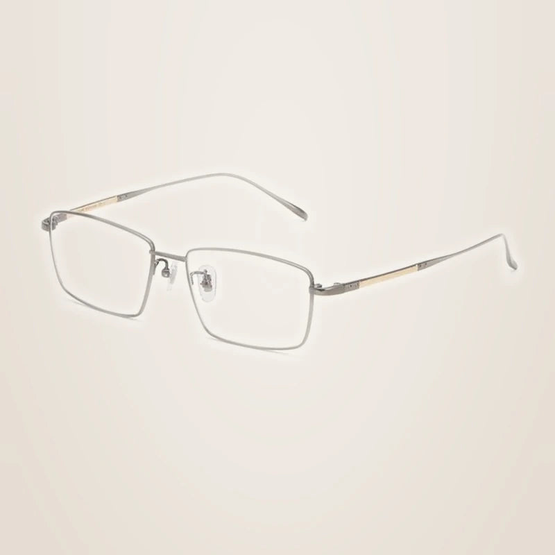 Yimaruili Men's Full Rim Titanium Alloy Frame Eyeglasses CK1045 - Gray
