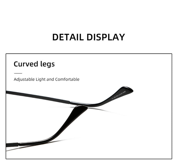 Yimaruili Unisex Full Rim Oval Double Bridge Alloy Sunglasses 28481 - Size Chart