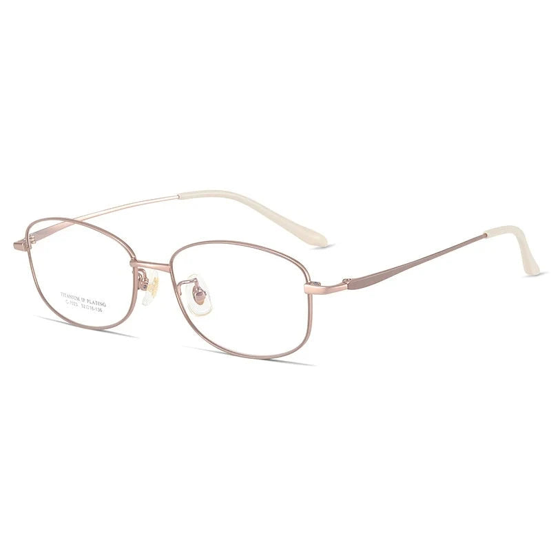 Yimaruili Unisex Full Rim Oval Pure Titanium Eyeglasses C7023 - Size Chart