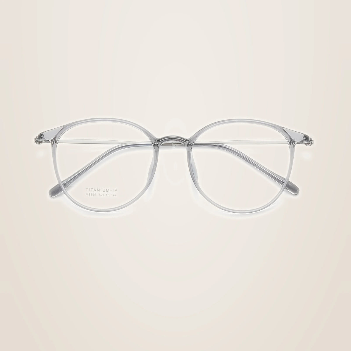 Yimaruili Unisex Full Rim Round TR-90 Titanium Eyeglasses M8345 - C2