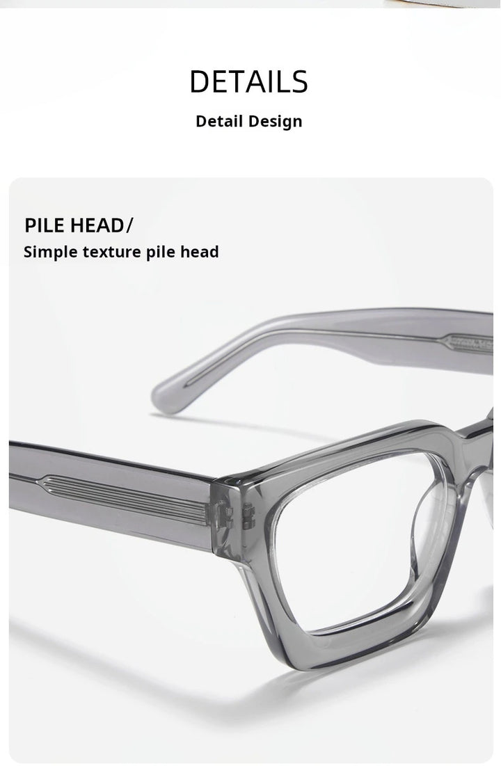 Yimaruili Unisex Full Rim Square Thick Acetate Eyeglasses 29006 - Size Chart