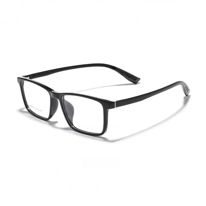 Yimaruili Unisex Full Rim Square Tr 90 Eyeglasses 948239 - Brihgt Black
