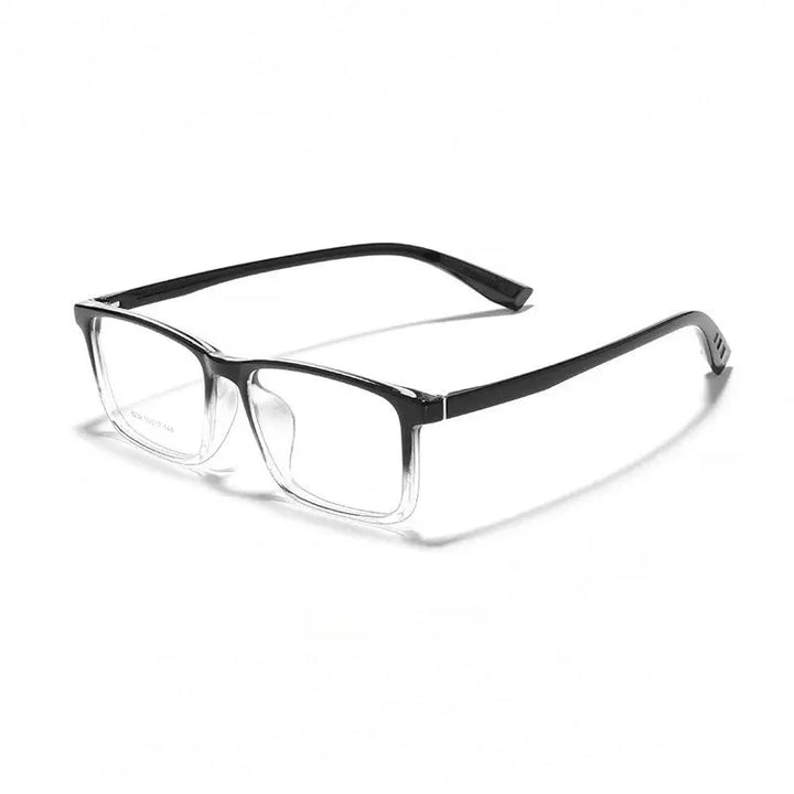 Yimaruili Unisex Full Rim Square Tr 90 Eyeglasses 948239 - Gradient Black