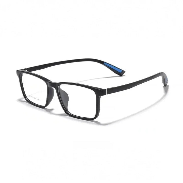 Yimaruili Unisex Full Rim Square Tr 90 Eyeglasses 948239 - Matte Black