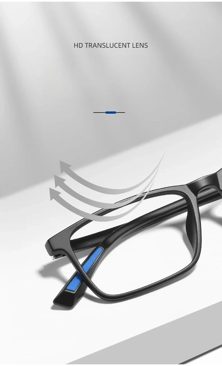 Yimaruili Unisex Full Rim Square Tr 90 Eyeglasses 948239 - Size Chart