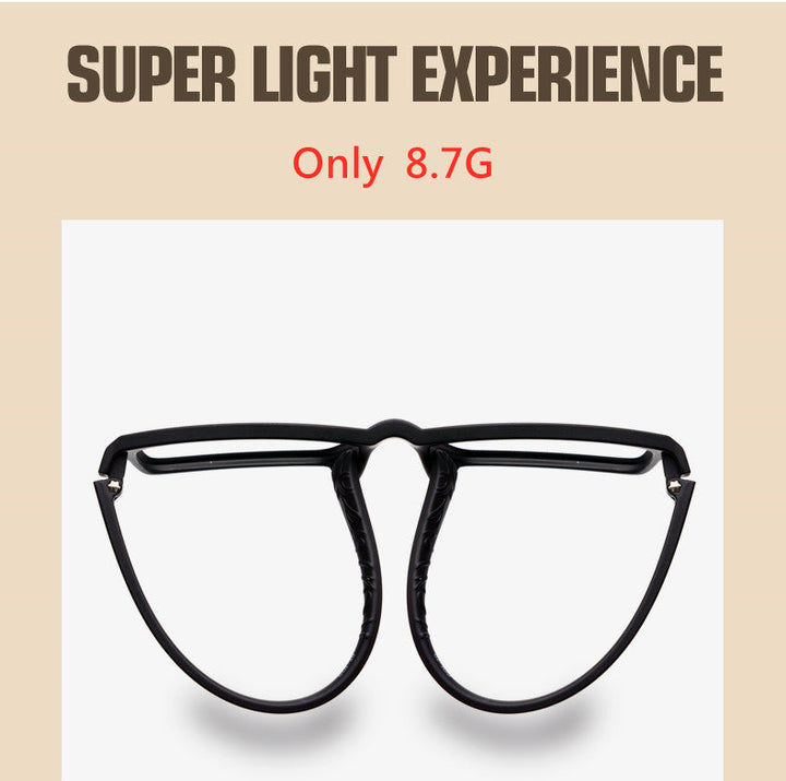 Yimaruili Unisex Full Rim TR 90 Resin Frame Customizable Lens Eyeglasses 6063 - S  Frame And lens 3