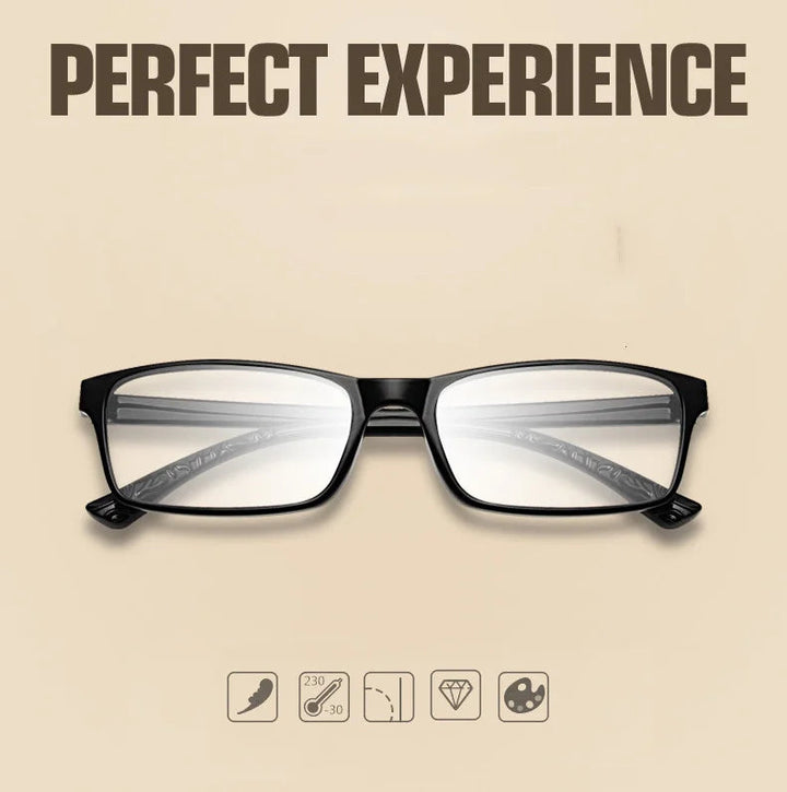 Yimaruili Unisex Full Rim TR 90 Resin Frame Customizable Lens Eyeglasses 6063 - Size Chart