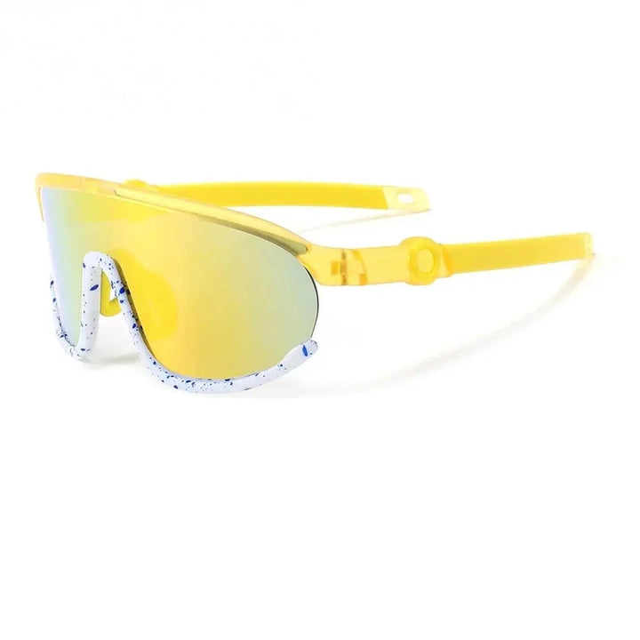 Yimaruili Unisex Youth Full Rim Goggle Lens Tr 90 Tpee Sunglasses 662526 - Small KB2026 C3