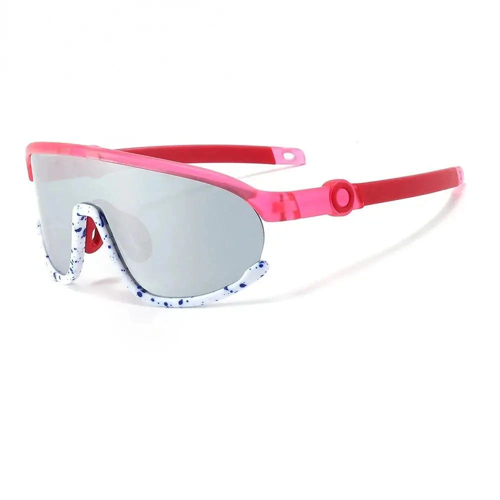 Yimaruili Unisex Youth Full Rim Goggle Lens Tr 90 Tpee Sunglasses 662526 - Small KB2026 C8