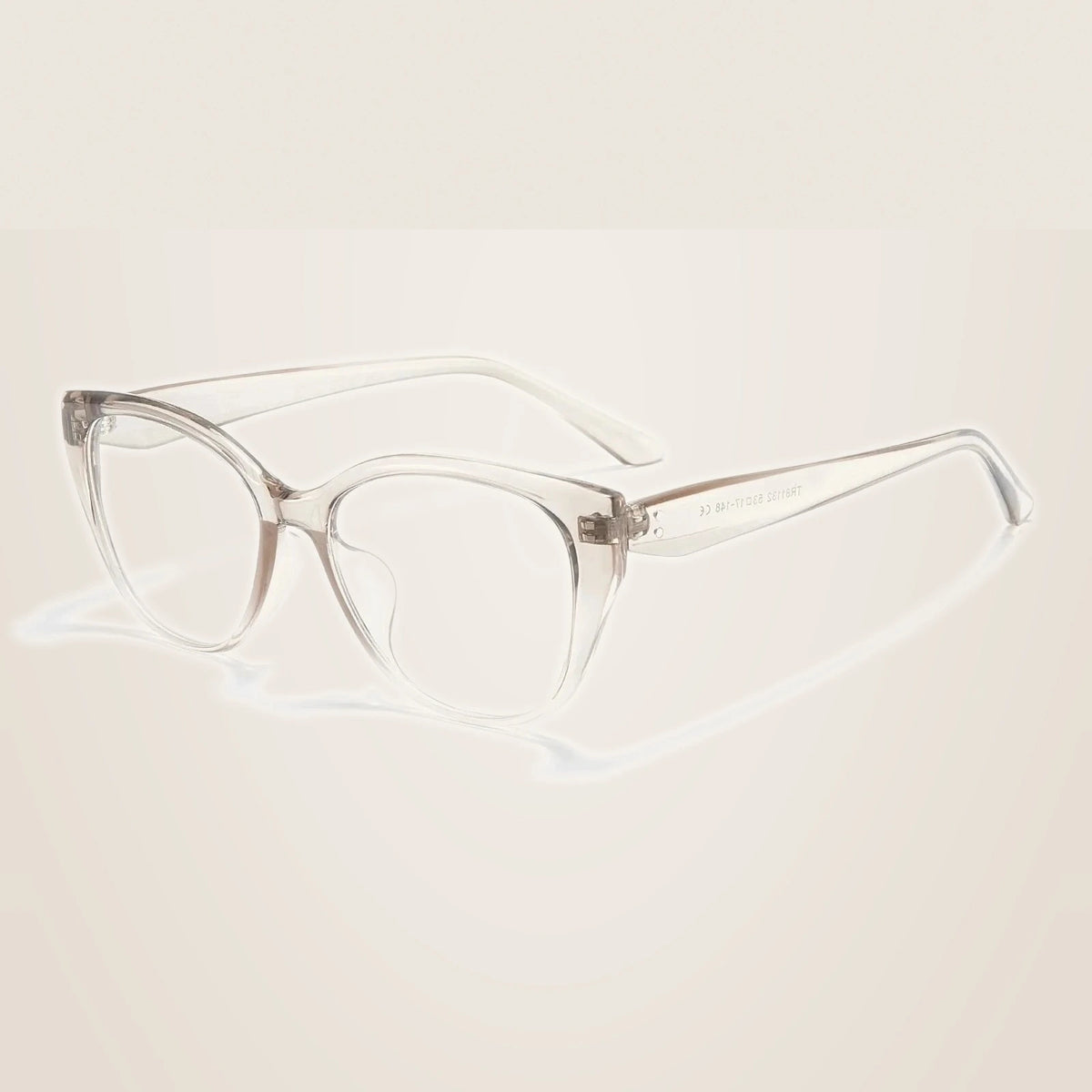 Yimaruili Women's Full Rim Cat Eye Tr 90 Titanium Eyeglasses 81132 - Honey Tea