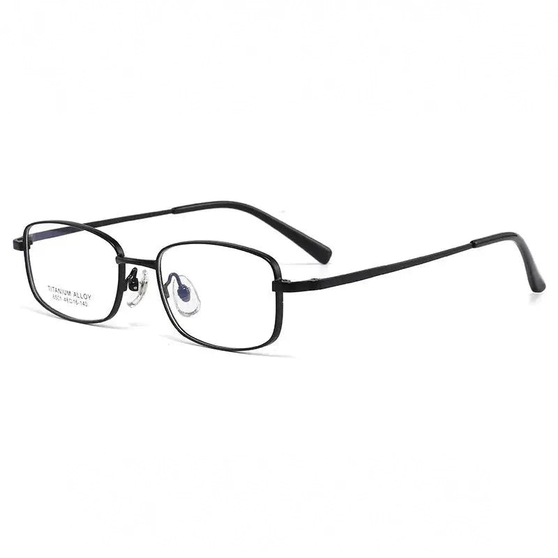 Yimaruili Women's Full Rim Small Square Alloy Eyeglasses 36501 - Black