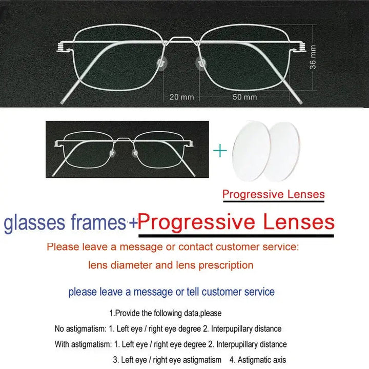 Yujo Unisex Full Rim Oval Square Screwless Steel Eyeglasses 61425 - C10